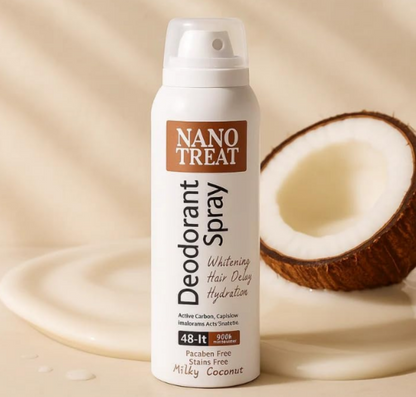 Nano treat deodorant spray milky coconut 150ml