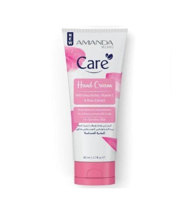 Amanda Milano Shea Butter & Rosewater Hand Cream 80ml
