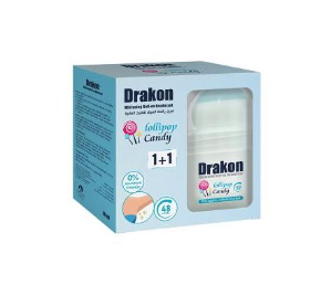 Drakon Whitening Roll-On Lollipop Candy 50Ml 1+1