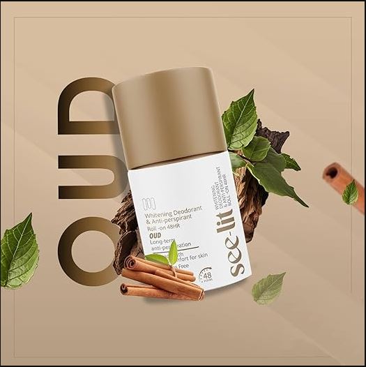 See-Lit Roll On Whitening Deodorant Oud 50Ml2