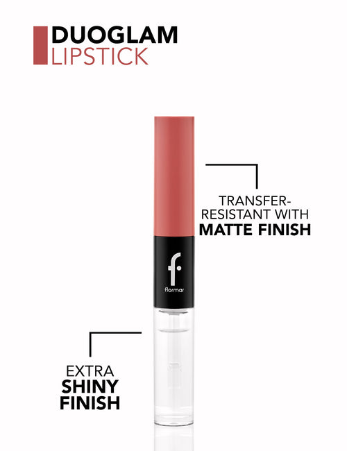 Flormar Duoglam Lipstick no:003 Vintage Rose