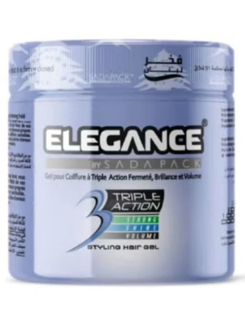Elegance Triple Action Hair Gel Navy Blue 500ml