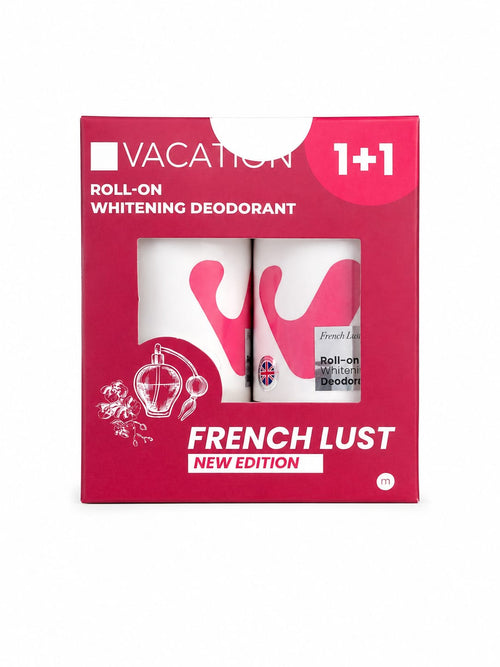 Vacation Seductive Charm French Lust Roll-On Whitening Deodorant 48H – 1+1, 2 × 50ml