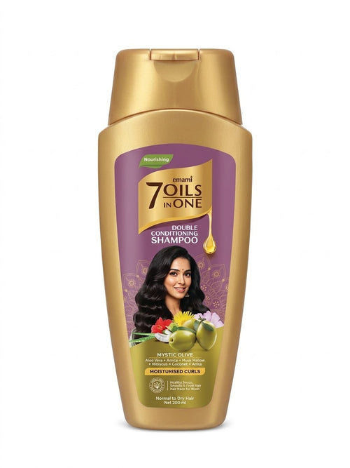 Emami 7 Oils In One Double Conditioning Shampoo Olive and Aloe Vera 200 ml
