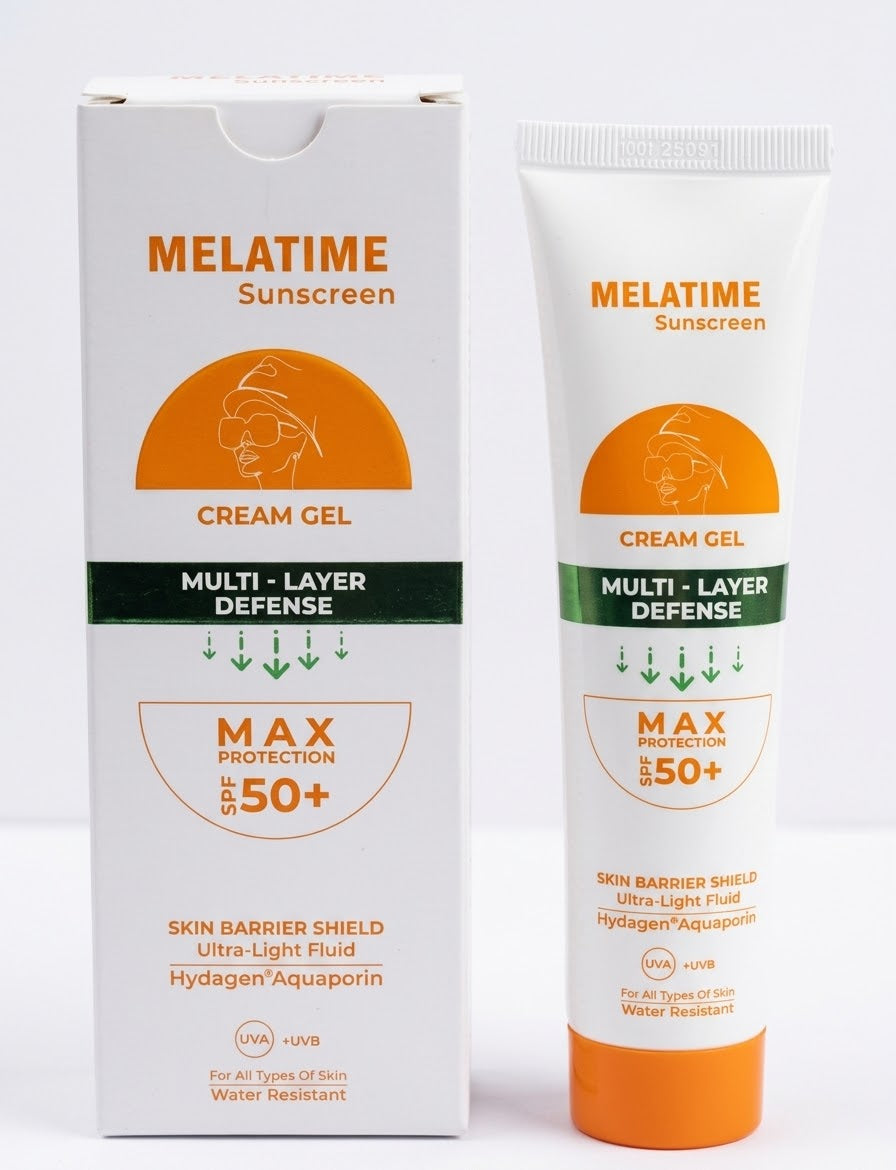 Melatime High-protection sunscreen Cream Gel SPF 50+ 60Gm