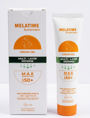 Melatime High-protection sunscreen Cream Gel SPF 50+ 60Gm