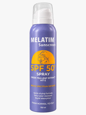 Melatime sunscreen spray spf50+ 150ml
