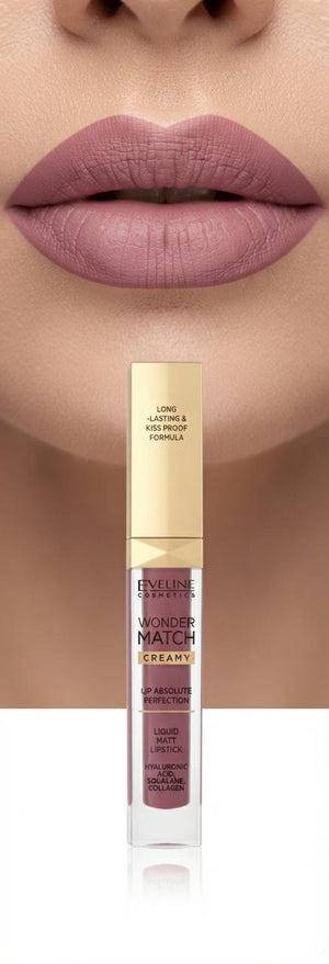 Eveline Wonder Match Liquid Matt Lipstick 09A Milky Nude