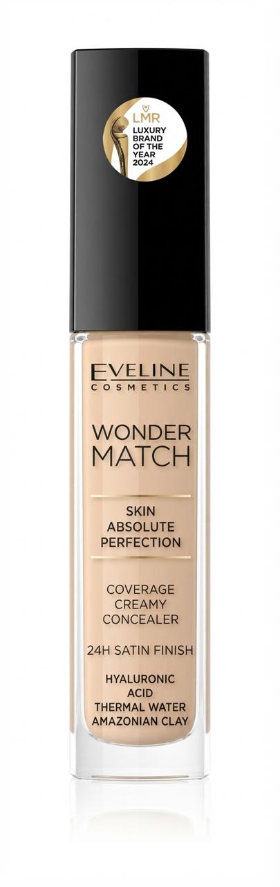 Eveline Wonder Match Coverage Creamy Concealer 15 Natural 6.8ml
