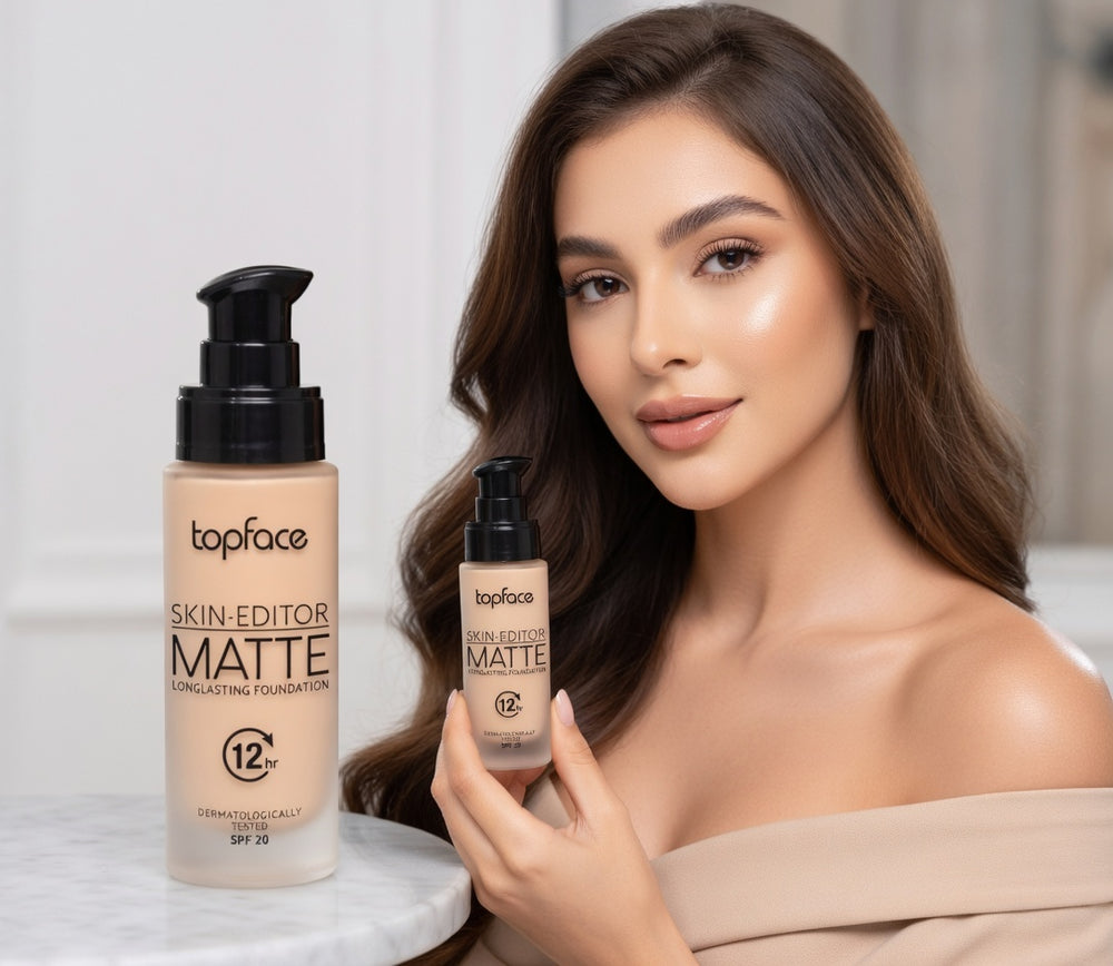 Top Face Skin Editor Matte Lasting Foundation 02