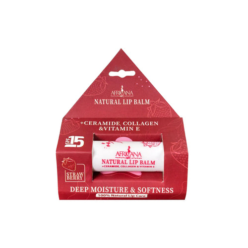 Africana Ceramide, Collagen &Vit E Strawberry Lip Balm 5 gm1