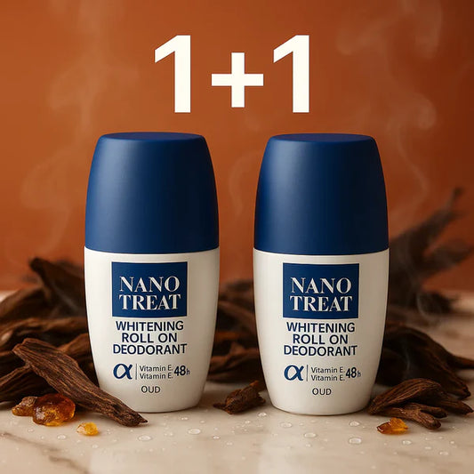 Nano treat whitening roll on oud scent 50ml x2