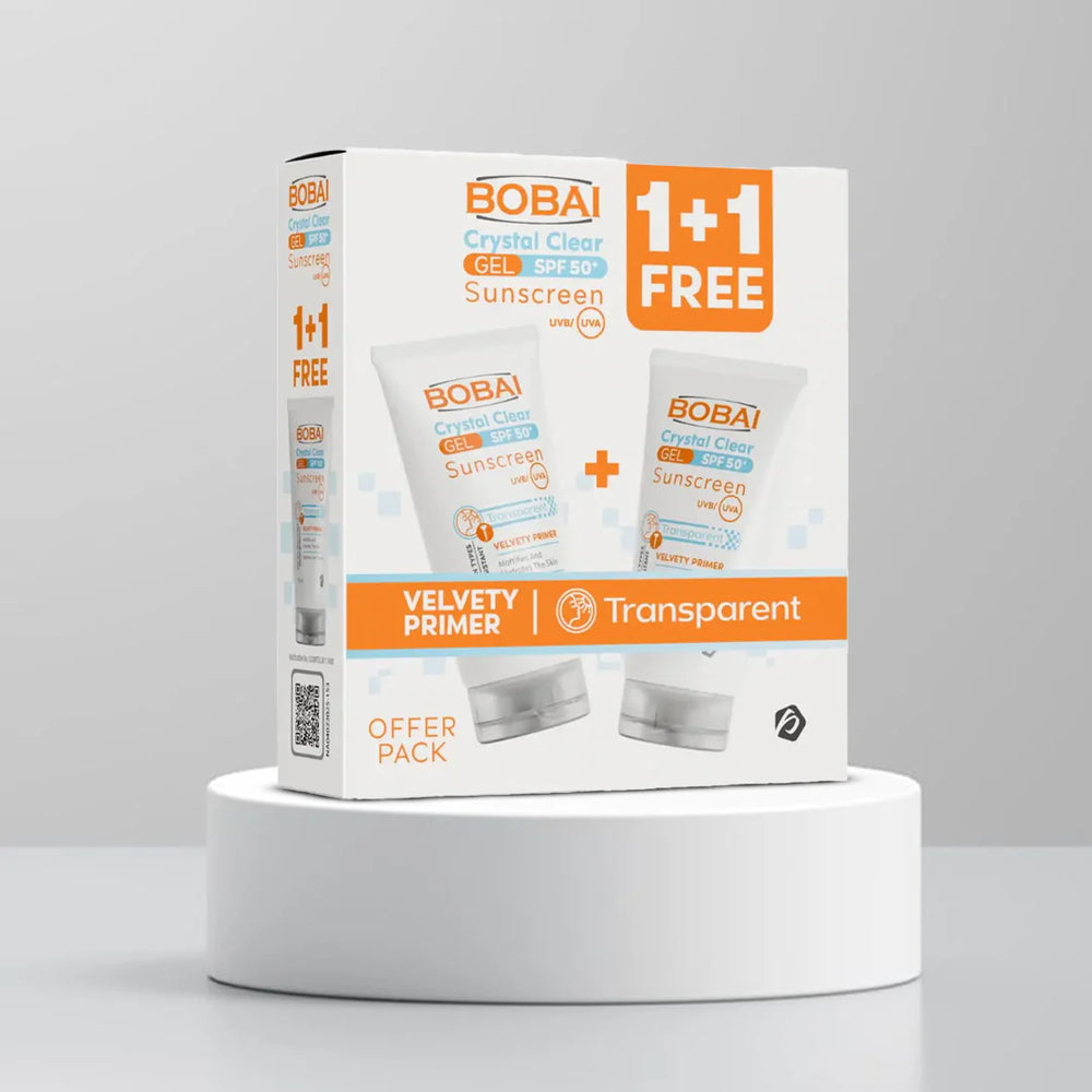 Bobai Sunscreen Crystal Clear Gel SPF 50 1+1 -50ml