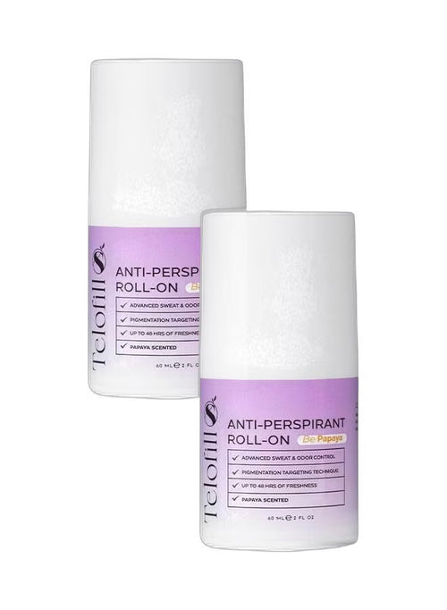 telofill anti perspirant papaya scented promo 1+1 60ml