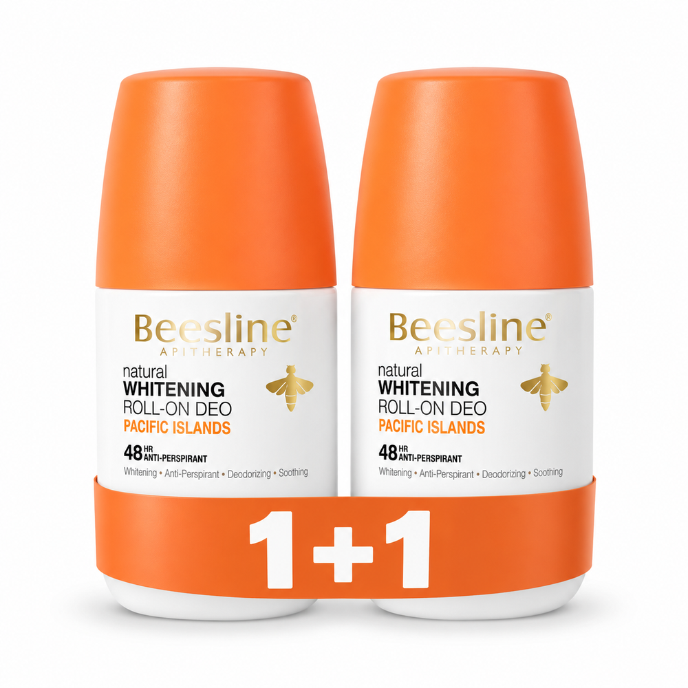 Beesline Whitening Roll-on Deodorant - Pacific Islands 1+1