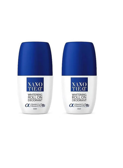 Nano treat whitening roll on oud scent 50ml x2