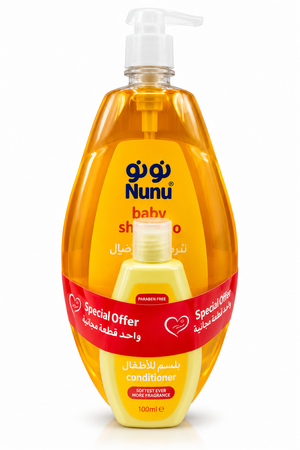 Nunu-P Baby Shampoo 750ml + Conditioner 100ml Bundle 1+1