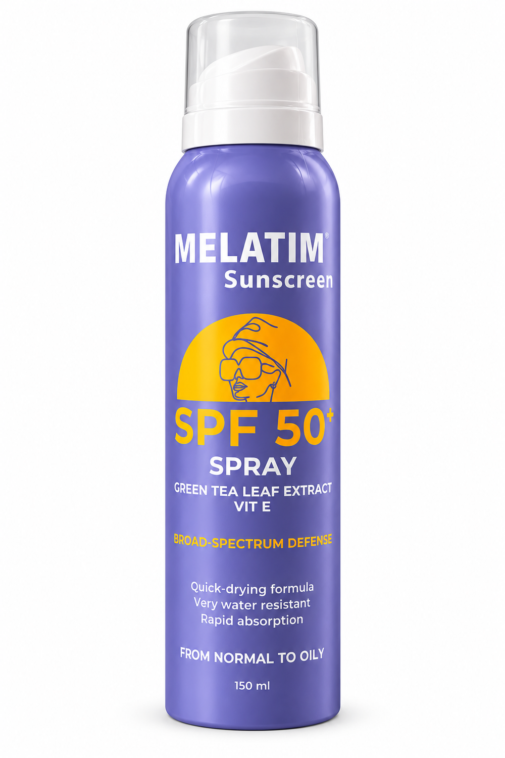 Melatime sunscreen spray spf50+ 150ml