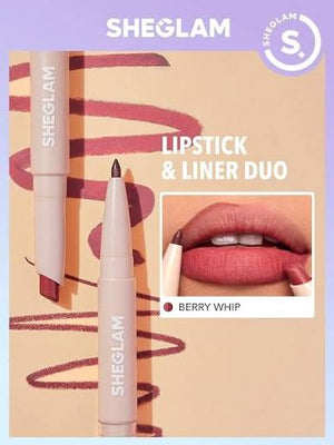 SHEGLAM 101 Glam Lipstick & Liner
