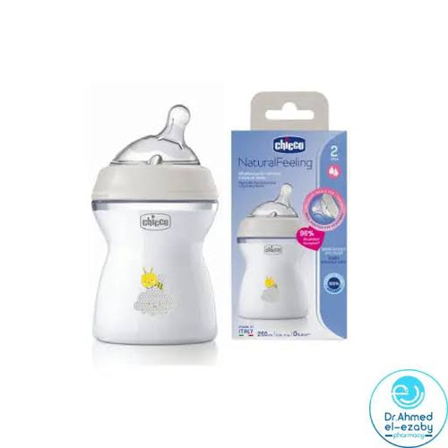 Chicco Natural Feeling Bottle Medium Flow 2M 250Ml