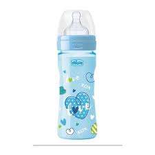Chicco Blue Plastic Bottle For 2 Months  250 Ml