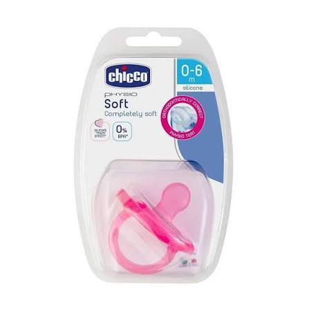 Chicco Physio Soft Silicone Pacifier 0–6 m Pink