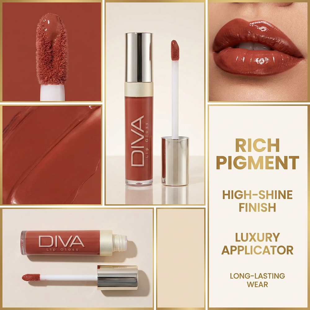 Amanda Milano Diva Lip Gloss.No.13