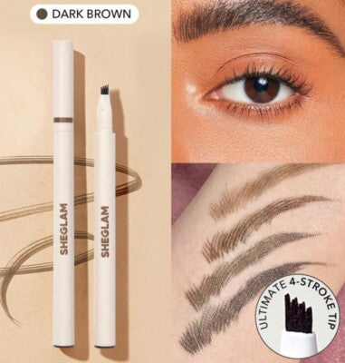 SHEGLAM FEATHER BETTER EYEBROW PENCIL DARK BROWN