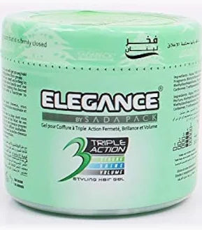 Elegance Triple Action Hair Gel / Green 500 ml