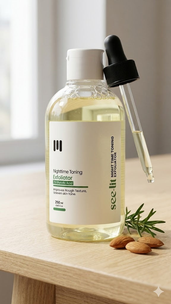 see lit night time toning exfoliator 250ml