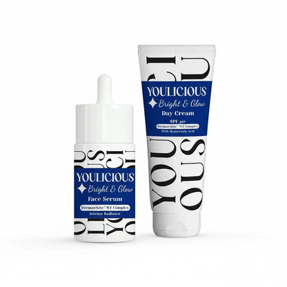 Youlicious bright & glow face serum 30ml+day cream