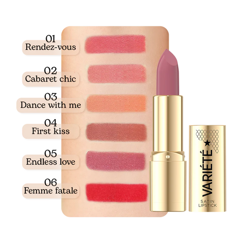 Eveline Variete Satin Lipstick 01 Rendez Vous