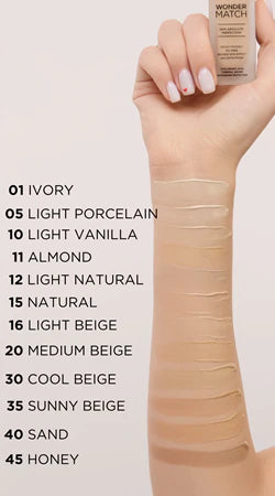 Eveline Wonder Match Coverage Creamy 05 Porcelain